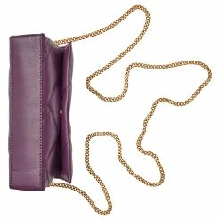 Coupon 🎉 DKNY Clutch Umhängetasche Gold/aubergine 😉 -Secrid-shop 0755405853248 0755405853248 4