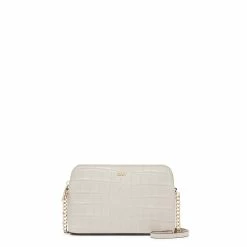 Aktion 💯 DKNY Umhängetasche Dome Croco Prägung Gold/stein 👏