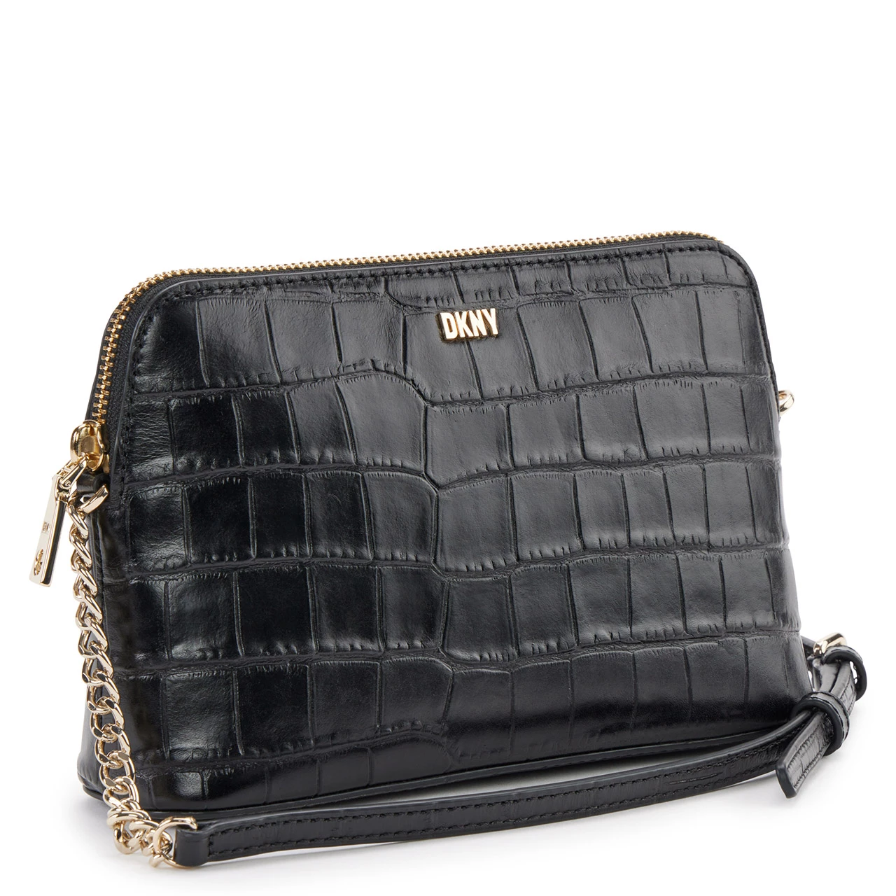 Neu đ DKNY UmhĂ€ngetasche Dome Croco PrĂ€gung Gold/schwarz â 3 Neu đ DKNY UmhĂ€ngetasche Dome Croco PrĂ€gung Gold/schwarz â â Bild 3