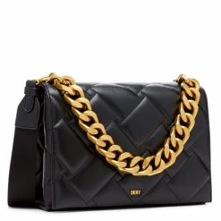 Coupon 🛒 DKNY Umhängetasche Mit Kette Gold/schwarz 🎁 -Secrid-shop 0755405879675 0755405879675 2