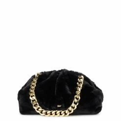 Besorgen ❤️ DKNY Schultertasche Gold/schwarz ⌛