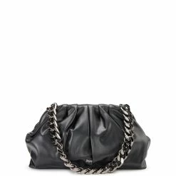 Bestpreis 🤩 DKNY Schultertasche Gunmetal/schwarz 🔥