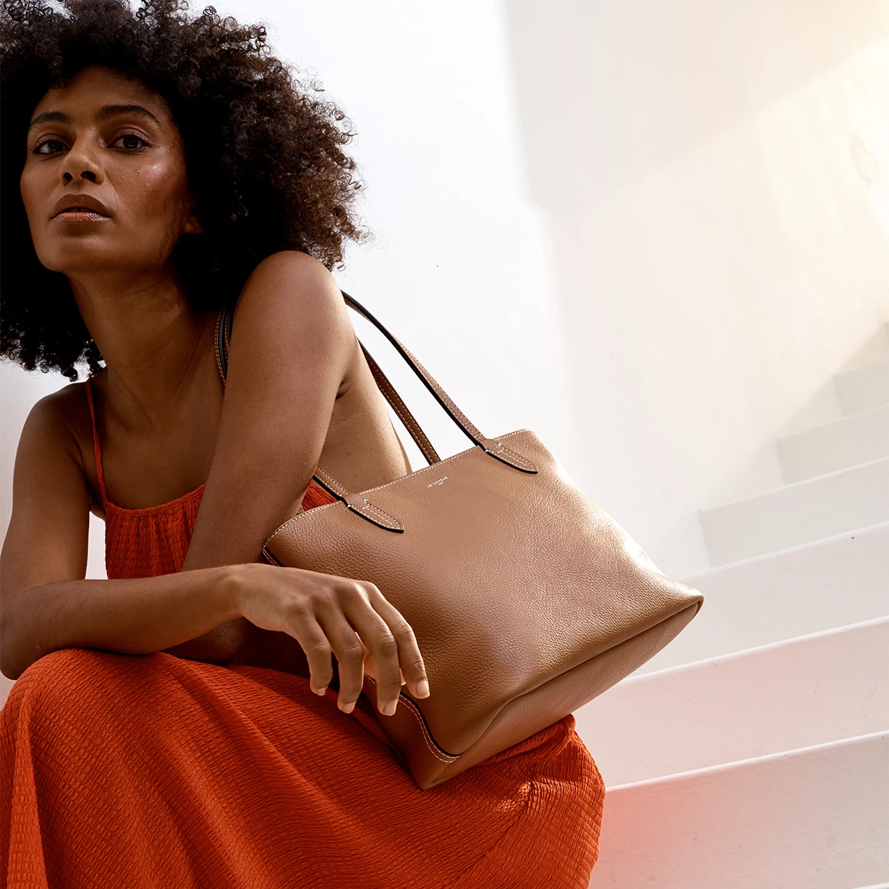 Neu ❤️ Le Tanneur Tragetasche Klein Braun 👏 5 Neu ❤️ Le Tanneur Tragetasche Klein Braun 👏 – Bild 5