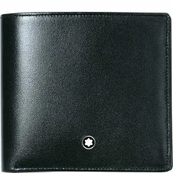 Coupon 💯 Montblanc Brieftasche 4 Cc, Schwarz ⭐