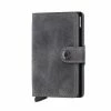 Auslauf ⌛ Secrid Miniwallet Vintage Grey/black 🔥