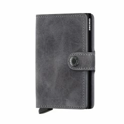 Auslauf ⌛ Secrid Miniwallet Vintage Grey/black 🔥